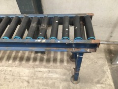 Static Roller Conveyor, Blue Steel Frame, Rollers size: 230mm, overall length: 2600mm L - 2