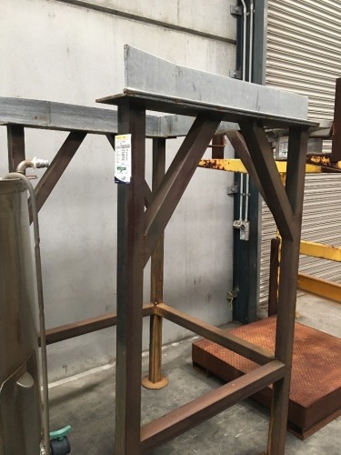 Fabricated Steel Tank Stand, size: 1300 W x 1160 D x 2200mm H