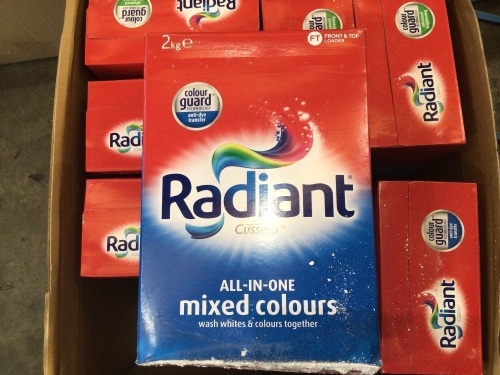 RADIANT COLOUR GUARD FRONT AND TOP LOADER WASHING POWDER X8