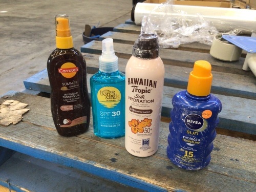 VARIOUS SUN PROTECTION AND TANNING OIL