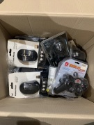 Various wireless mouses, game controller & earphone