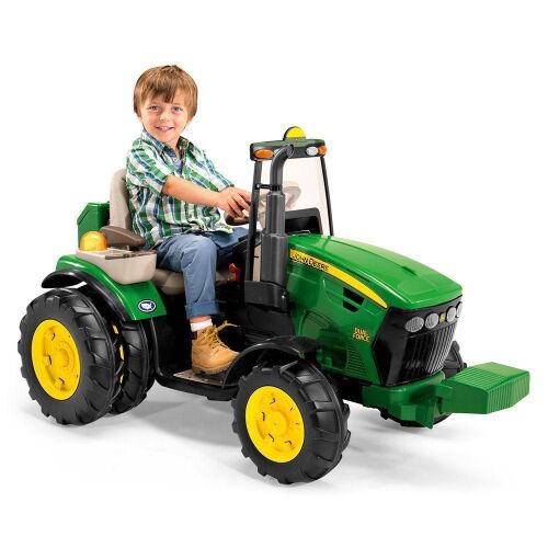 John Deere Dual Force 12V Kids Ride-On Tractor