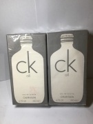 2 x Calvin Klein CK All Eau de Toilette 200ml Spray - 2