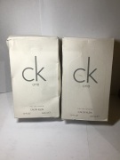 2 x Calvin Klein CK One Eau de Toilette 300ml - 2
