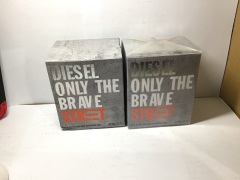2 x Diesel Only The Brave Street Eau de Toilette 75ml Spray - 2