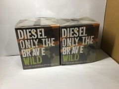 dnl 2 x Diesel Only The Brave Wild Eau de Toilette 125ml Spray - 2