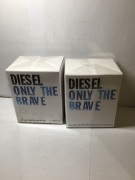2 x Diesel Only The Brave Male Eau de Toilette 50ml Spray - 2