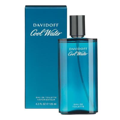 1x Davidoff Cool Water for Men Eau De Toilette Spray 125mL and 1x Davidoff Hot Water Eau de Toilette 110ml