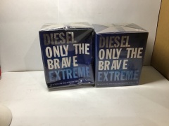 2 x Diesel Only The Brave Extreme Male 75ml Eau de Toilette Spray - 2