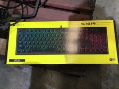 Corsair K60 RGB PRO Mechanical Gaming Keyboard - Cherry Viola - Retailer's Point of Sale Price is $169