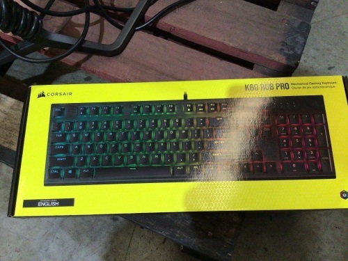 Corsair K60 RGB PRO Mechanical Gaming Keyboard - Cherry Viola - Retailer's Point of Sale Price is $169