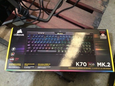 CORSAIR K70 RGB MK2 MECHANICAL KEYBOARD - CHERRY MX RED - Retailer's Point of Sale Price is $249