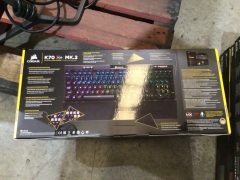 CORSAIR K70 RGB MK2 MECHANICAL KEYBOARD - CHERRY MX RED - Retailer's Point of Sale Price is $249 - 2