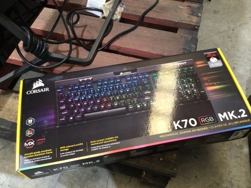 CORSAIR K70 RGB MK2 MECHANICAL KEYBOARD - CHERRY MX RED - Retailer's Point of Sale Price is $249