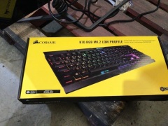 Corsair K70 MK.2 RAPIDFIRE RGB Keyboard MX Low Profile Speed FULL- Retailer's Point of Sale Price is $269