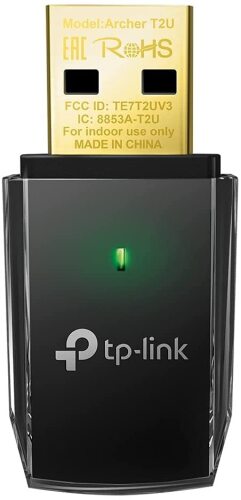 TP-Link AC600 High Gain Wireless Dul Band USB Adapter Archer T2U Plus