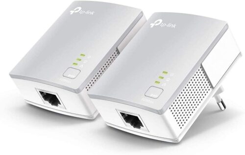 TP-Link Powerline Starter Kit Extend Reliable Wired Connection to Every Room | AV600 Mbps Powerline PA4010P
