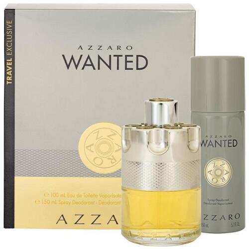 Azzaro Wanted Gift Set 100ml edt and 150ml spray