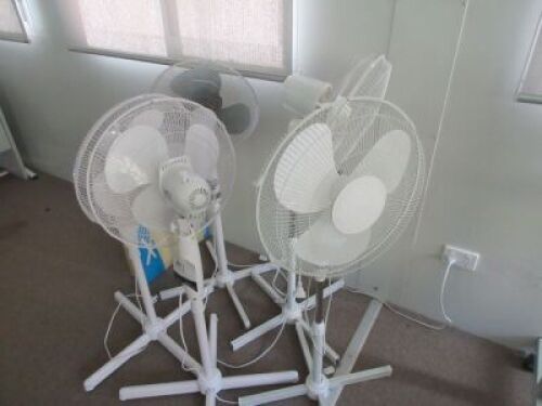 Quantity of 6 Pedestal Fans