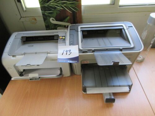 Quantity of 2 Printers; 1 x Hewlett Packard Laserjet P1505n, 240 volt; 1 x Hewlett Packard Laserjet P1102, 240 volt