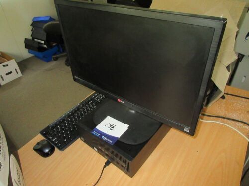 Hewlett Packard Pro Desktop Computer, Core i5, with 20" LG monitor