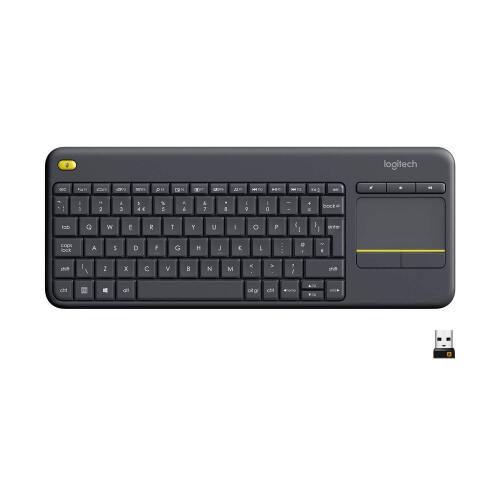 Logitech K400 PLUS Touch W TV Relaxed Wireless Control of Your PC Connected TV Retailers Point of Sale Price is $ 75