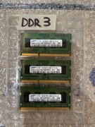 3x Samsung DDR3 1gb