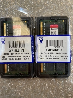 2x Kingston DDR3L-1600 1.35V SODIMM RAM 8GB - Retailers Point of Sale Price is $214.94 for 2 Packs