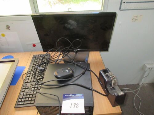 Hewlett Packard Pro Desktop Computer, Core i5, with 20" LG monitor & 24" Hewlett Packard monitor