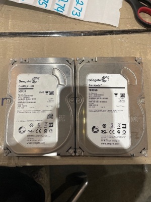2x seagate 500gb and 1TB HDDs