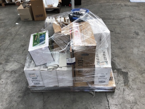 8 x boxes of Three x 5L toilet bowl/ urinal Cleaner, Otto malmo med chair, box of craft paper bag etc, please refer to images
