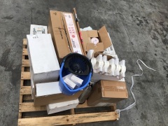 8 x boxes of Three x 5L toilet bowl/ urinal Cleaner, Otto malmo med chair, box of craft paper bag etc, please refer to images - 4