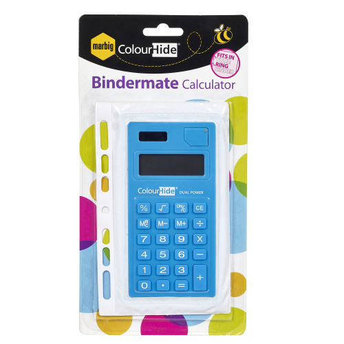 Pallet of Stationery - 54 cartons of MARBIG BINDERMATE CALCULATOR SUMMER COLOURS - Unit per carton: 144