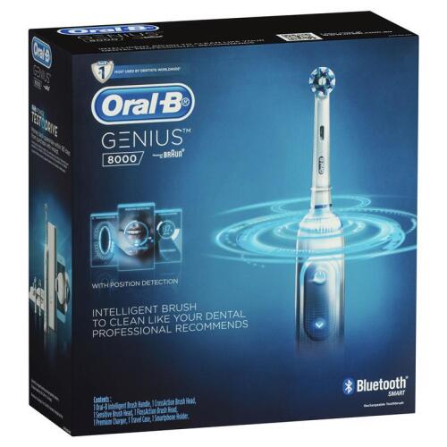 Oral B Power Toothbrush Genius 8000 Silver