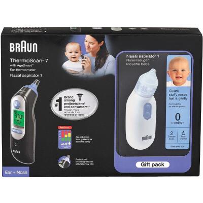 Braun Essentials Pack Thermoscan And Nasal Aspirator Bundle Gift Set