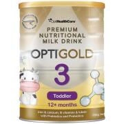 2x Opti Gold Toddler Milk Drink with Pre & Probiotics New Formulation 900g