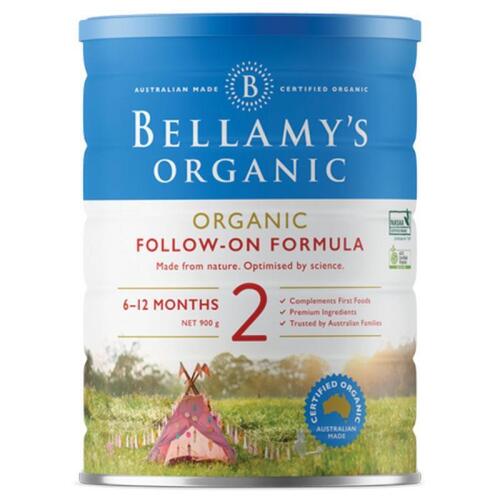 2x Bellamys Organic Follow On Formula Step 2 900g