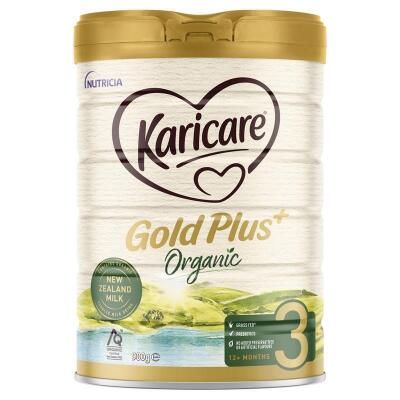 3x Karicare Gold+ Organic Toddler Formula 900g