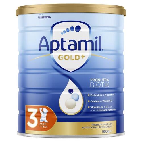 2x Aptamil Gold+ 3 Toddler Nutritional Supplement From 1 Year 900g