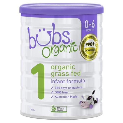 2x Bubs Organic Grass Fed Infant Milk Formula 800g