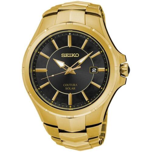 Seiko Coutura Gold Solar Powered Men's Watch - SNE420P