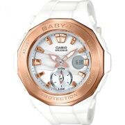Casio Baby-G Analogue/Digital Female White/Bronze Watch BGA220G-7A