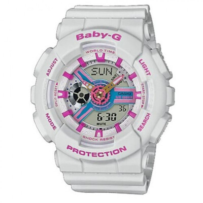 Casio Baby-G Analogue/Digital Female Grey 90s Colours Watch BA110NR-8A BA-110NR-8ADR