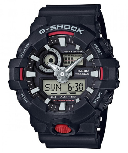 G-Shock Black & Red Digital-Analogue Men's Watch - GA700-1A