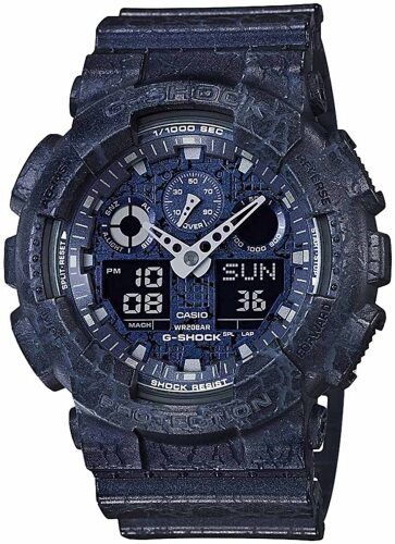 G-Shock Analog Digital Cracked Pattern Sport Watch GA-100CG-2A