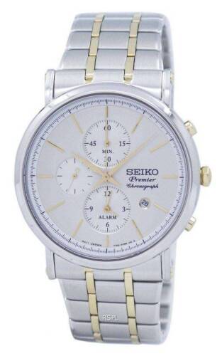 Seiko Premier Chronograph Quartz Alarm SNAF80P Men's Watch