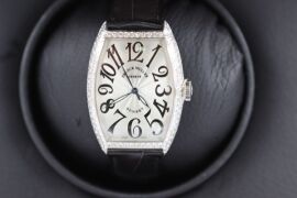Franck Muller Diamond Bezel White Gold Curvex Sunset of Complications Automatic 32 mm Watch SC5850 - 6