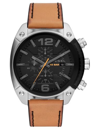 Diesel Three-Hand Brown Leather Watch DZ4503