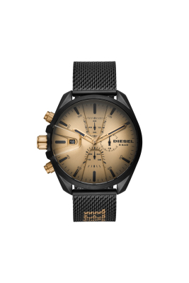 Diesel MS9 Chronograph Black Leather Watch DZ4517