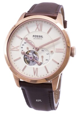 Fossil Townsman Automatic Dark Brown Leather Watch